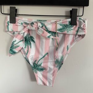 NWT Kenny Flowers The Palm Beach Fuller Coverage High Waist Bottoms Size Large